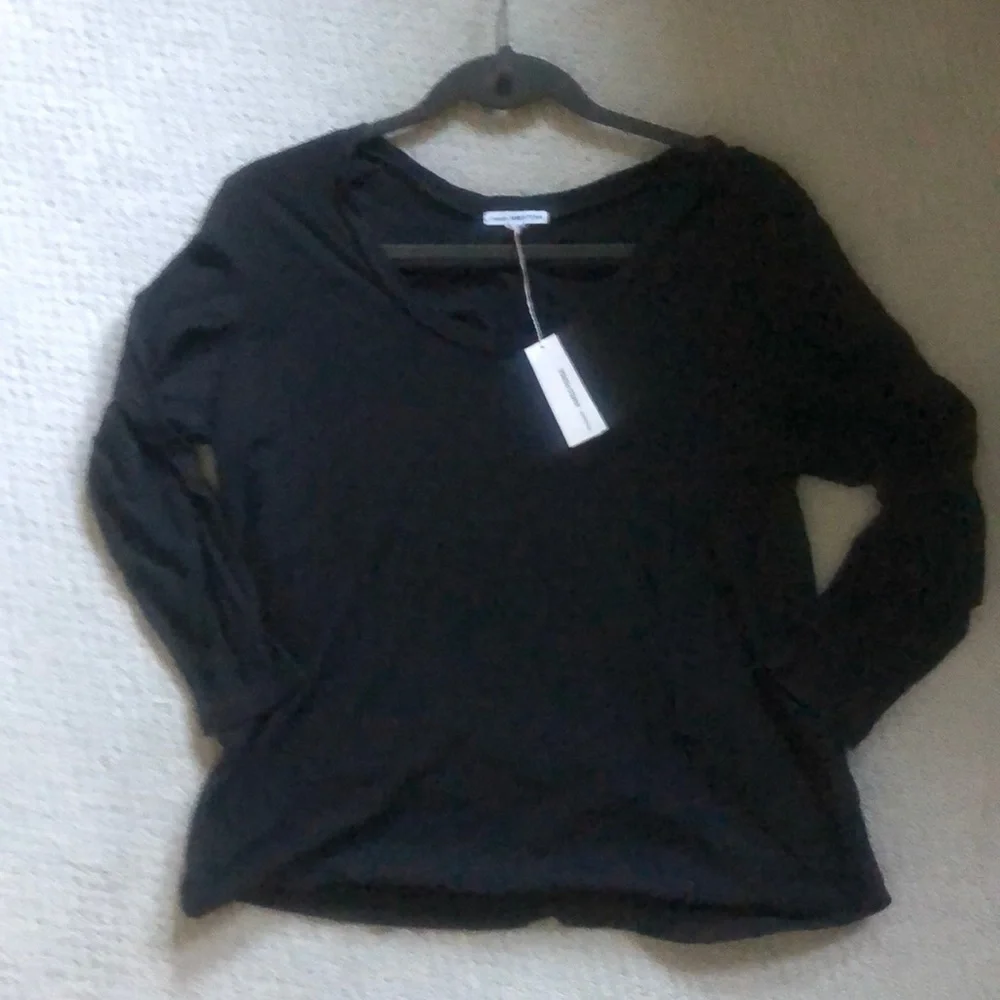 James‎ Perse 3/4 tee black size 2 (M) - Picture 3 of 4